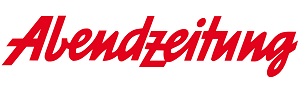 Logo der Abendzeitung München: Rote Schrift, weißer Hintergrund.