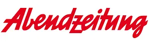 Logo der Abendzeitung München: Rote Schrift, weißer Hintergrund.